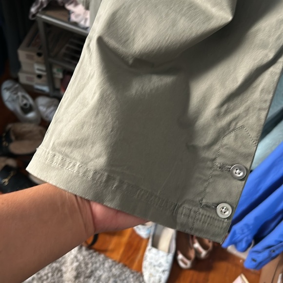 Olive/sage green colored capri pants, size 14 - Picture 5 of 6